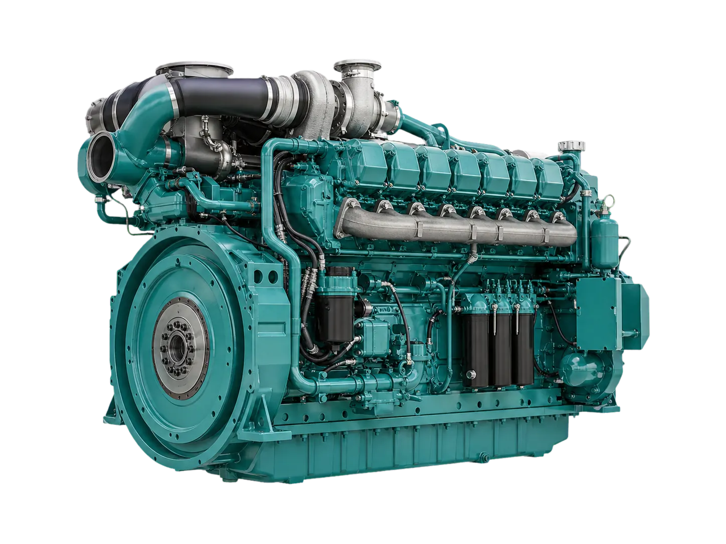 Example industrial diesel engine configuration