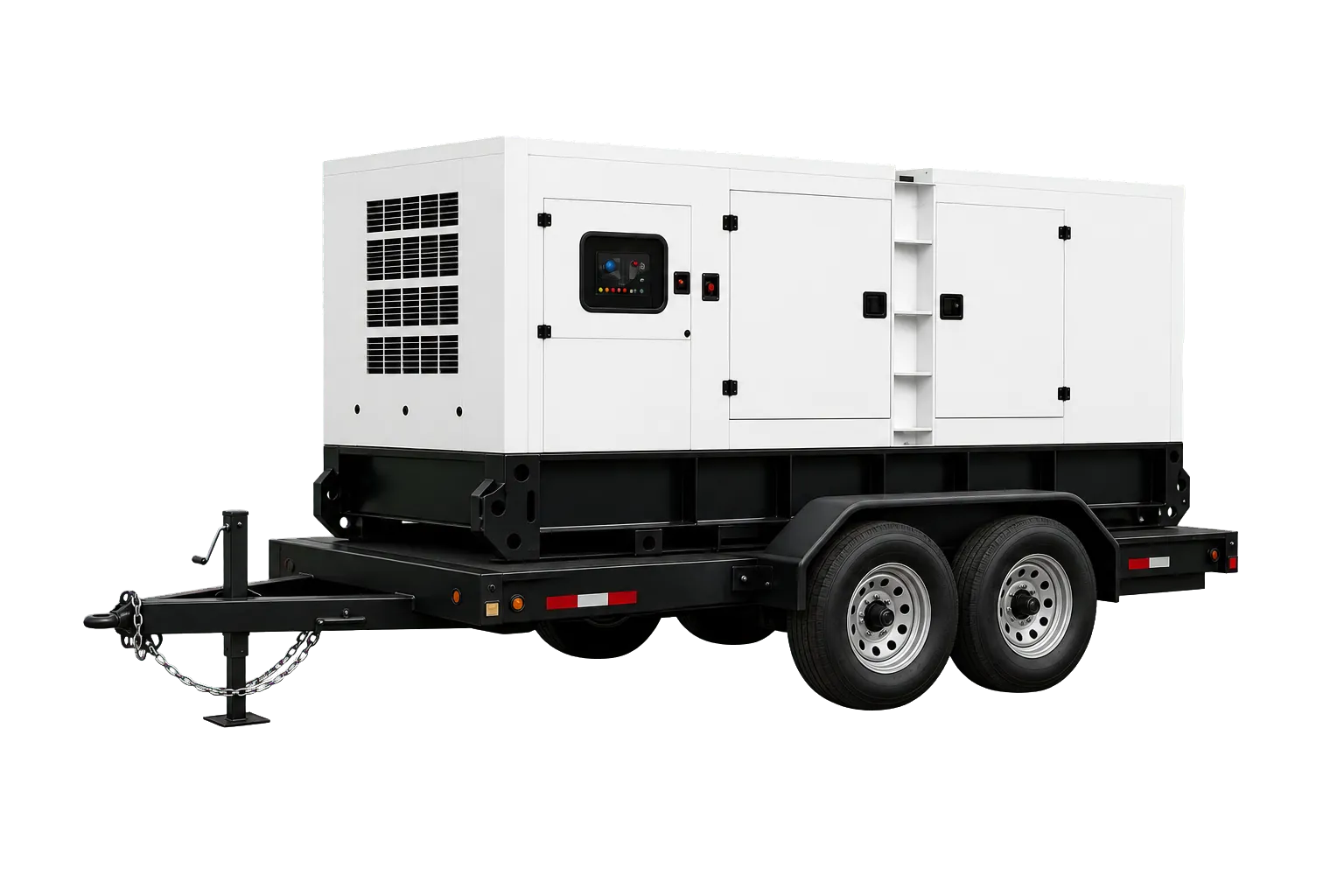 Trailer-mounted diesel generator