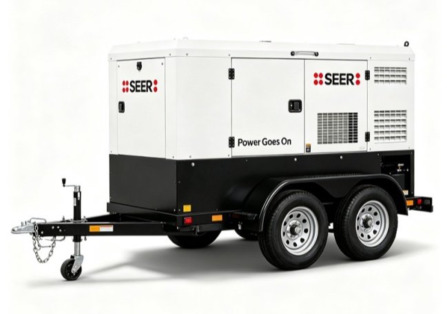 Example diagram of customizable mobile trailer diesel generator set