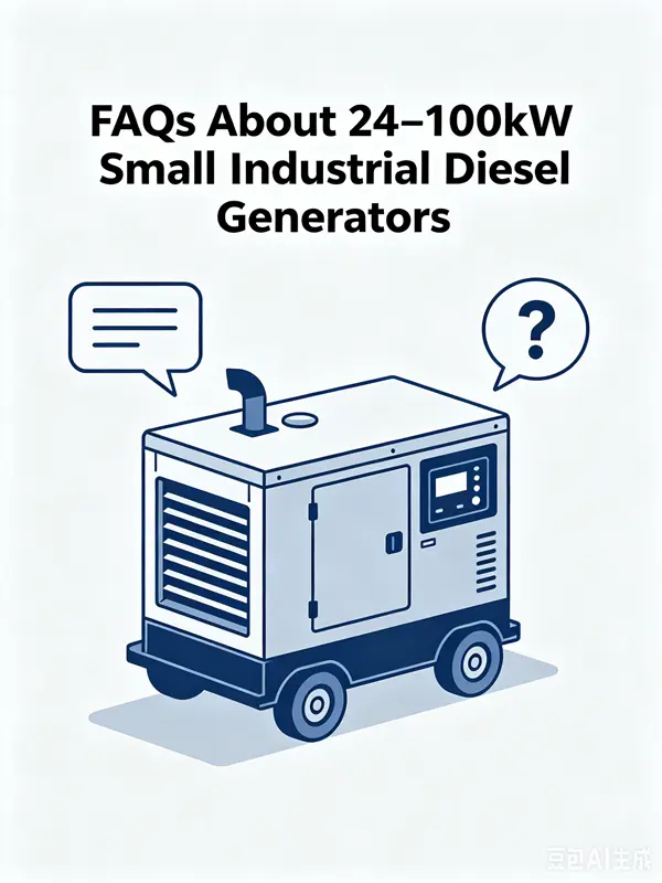 Page common problem section diagram for 24kw-100kw diesel generator sets