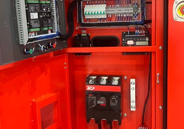 Example diagram of diesel generator set with customizable built-in ATS cabinet